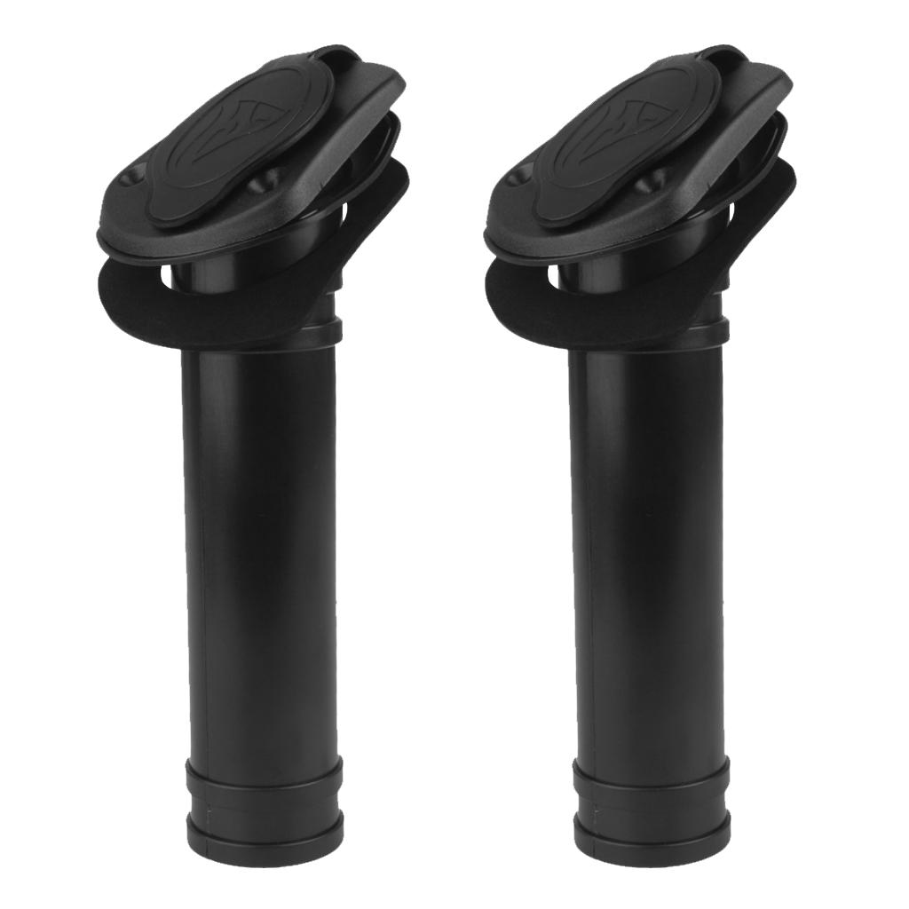 Fishing Kayak Rod Holder - حاملات قضبان صيد أسود من النايلون