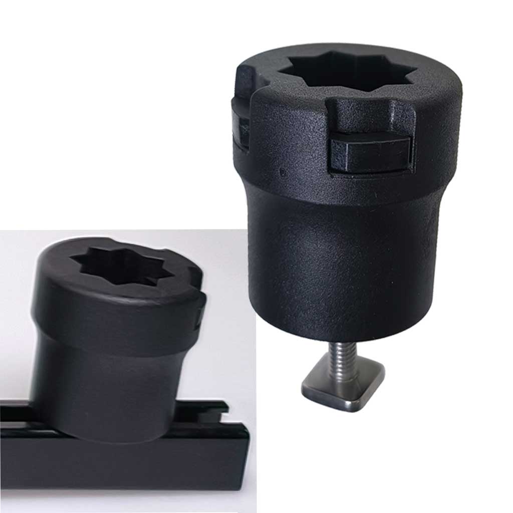 Fishing Kayak Fish Finder Mount - قطعة واحدة محول مسار انزلاقي للكاياك