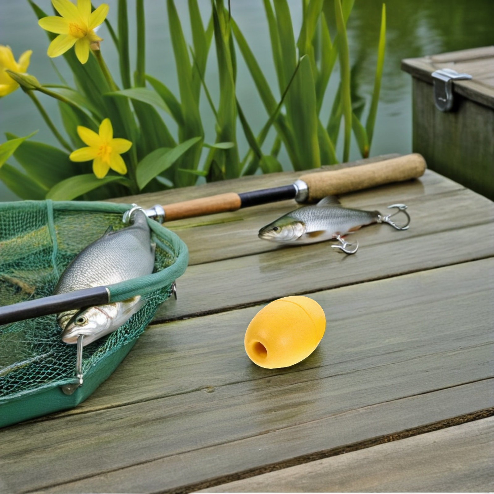 Fishing Kayak Anchor - 8 قطع عوامات يخت بيضاوية عالية