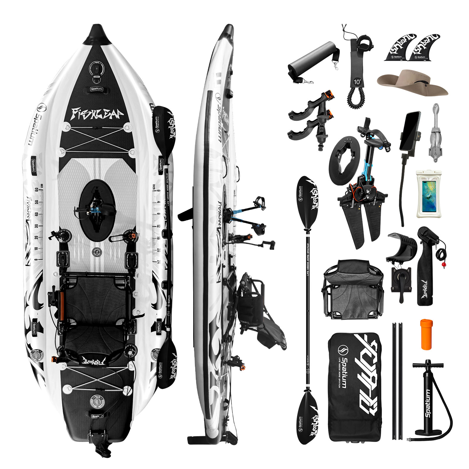 Fishing Kayak Pedal Drive - قارب كاياك قابل للنفخ من سباتيوم