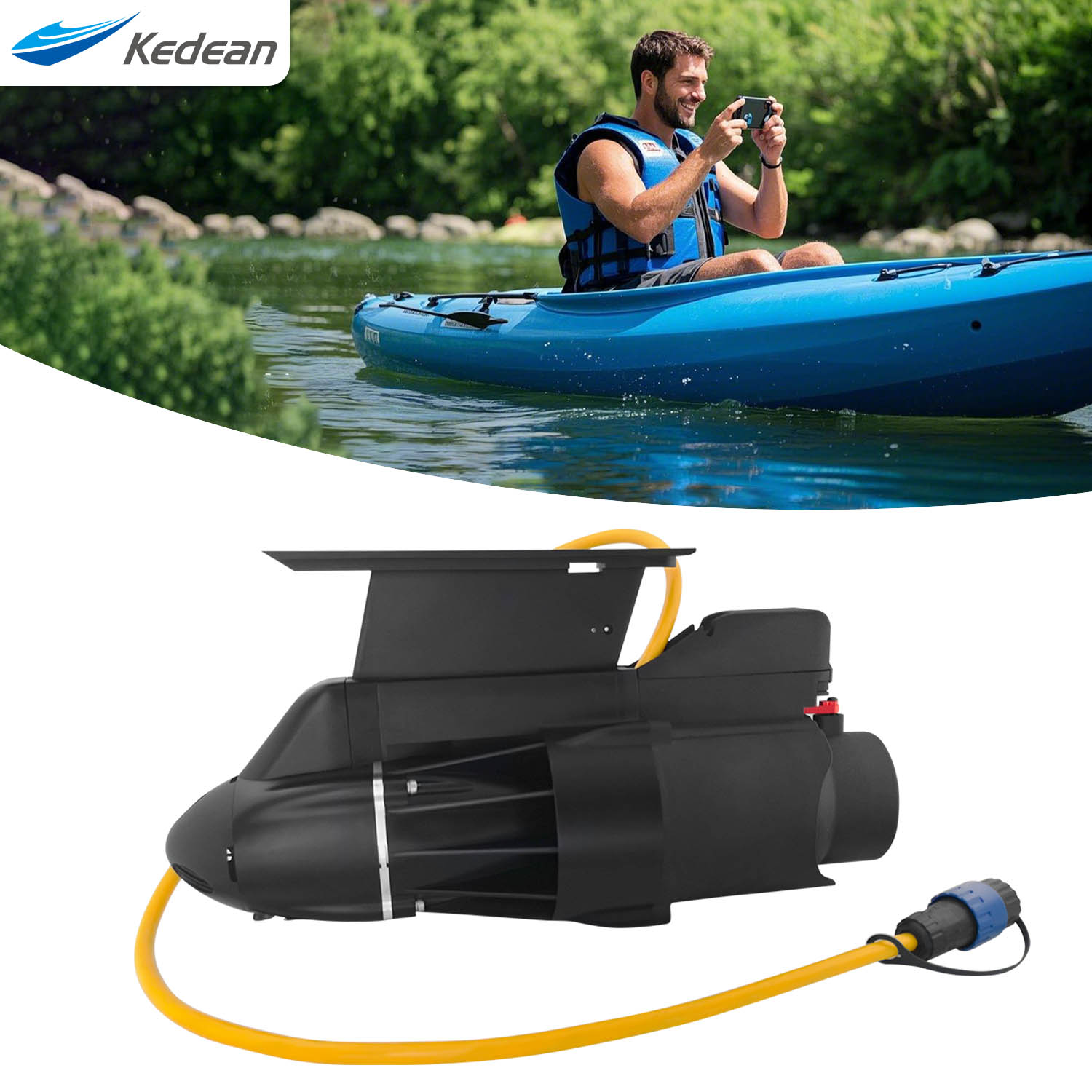 Fishing Kayak Trolling Motor - محرك التصيد الكهربائي الاتجاهي لقارب الصيد،