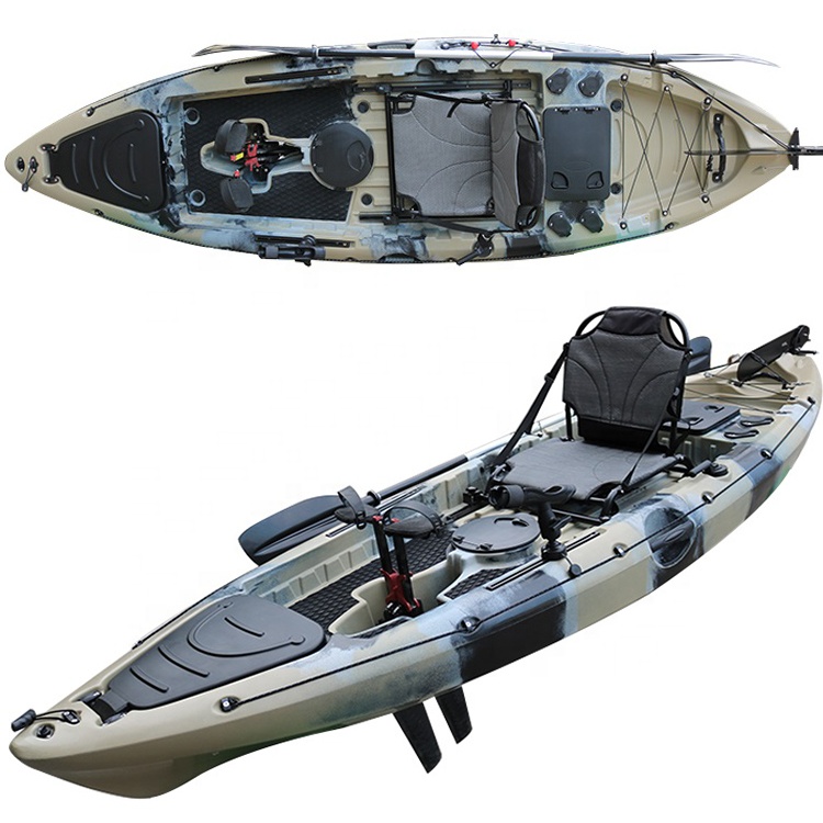 Fishing Kayak Pedal Drive - قارب كاياك بلاستيكي جديد التصميم مع