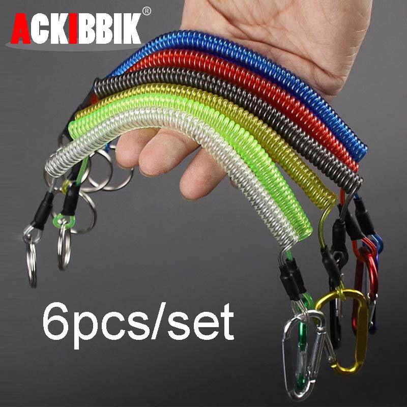 Ackibbik 6 قطعة حبل الصيد مع ح - مراجعة Fishing Kayak Paddle Leash وسعره