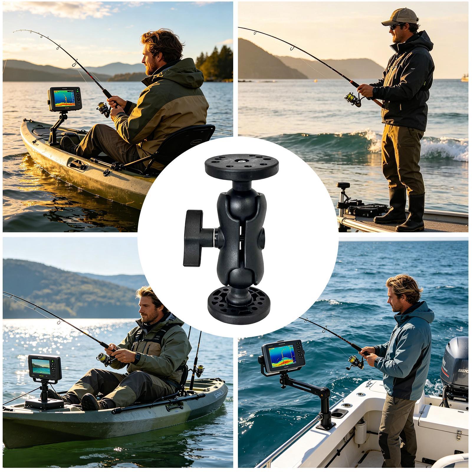 حامل جهاز تحديد مواقع الأسماك  - مراجعة Fishing Kayak Fish Finder Mount وسعره