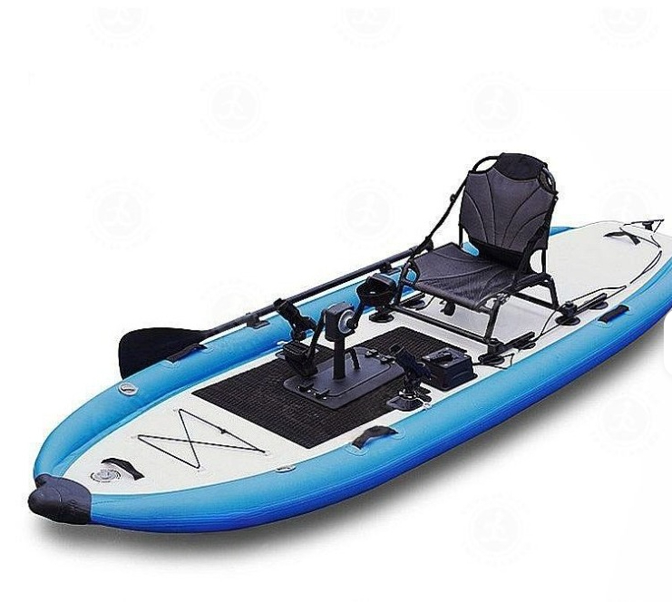 قارب كاياك احترافي للاستخدام ا - مراجعة Fishing Kayak Pedal Drive وسعره