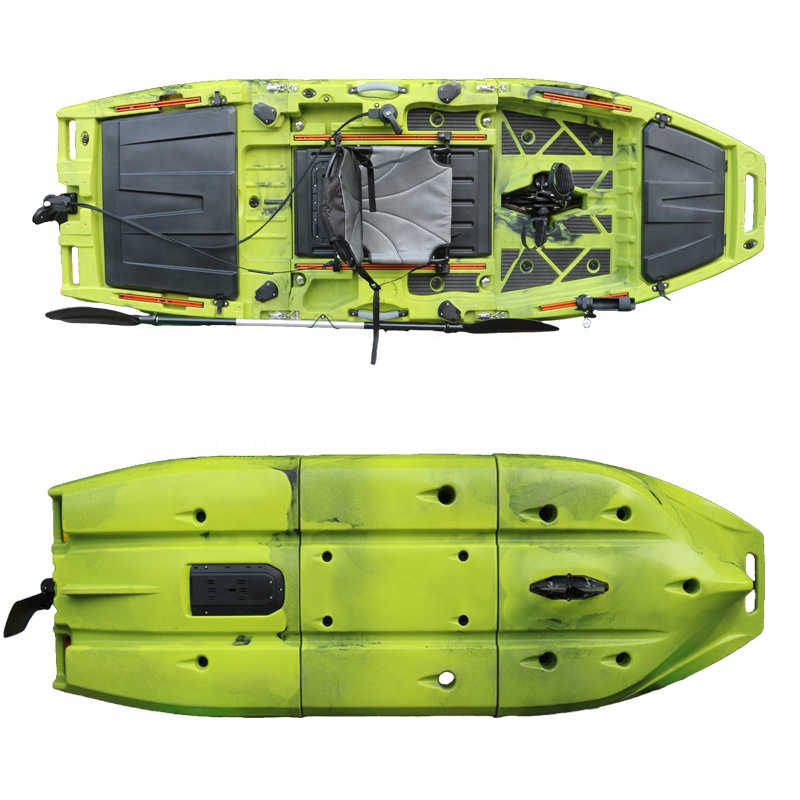 قارب كاياك ترفيهي بنظام دفع با - مراجعة Fishing Kayak Pedal Drive وسعره