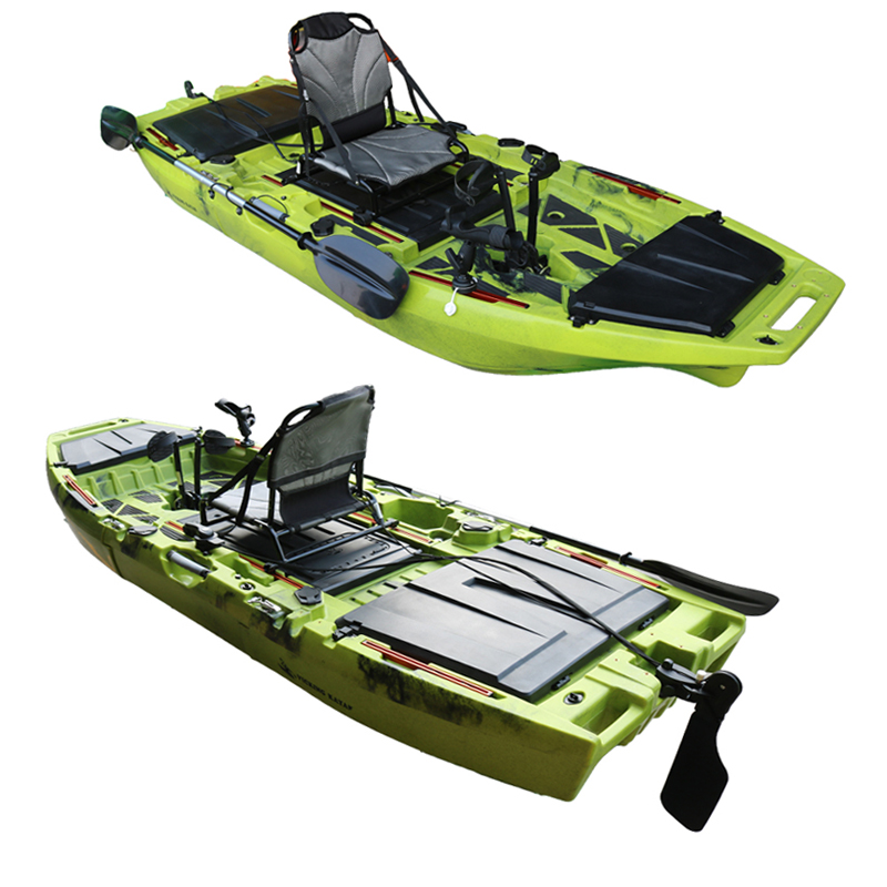 قارب كاياك ترفيهي بنظام دفع با - مراجعة Fishing Kayak Pedal Drive وسعره