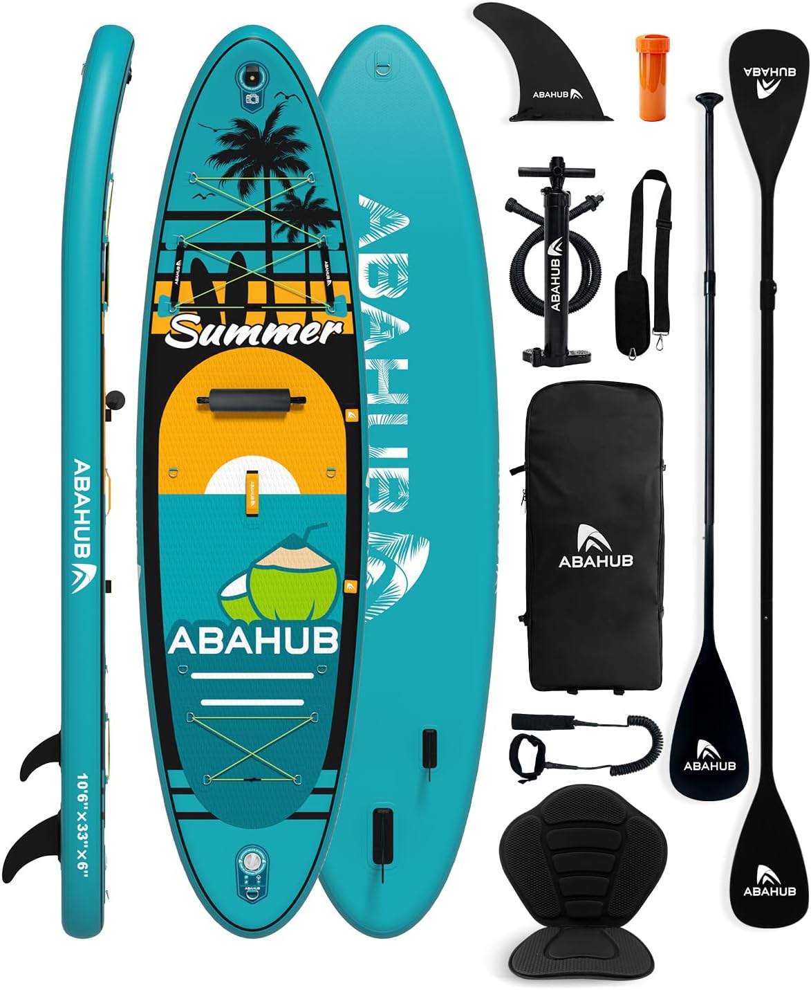 لوح تزلج قابل للنفخ بطول 10.6  - مراجعة Fishing Kayak Paddle وسعره