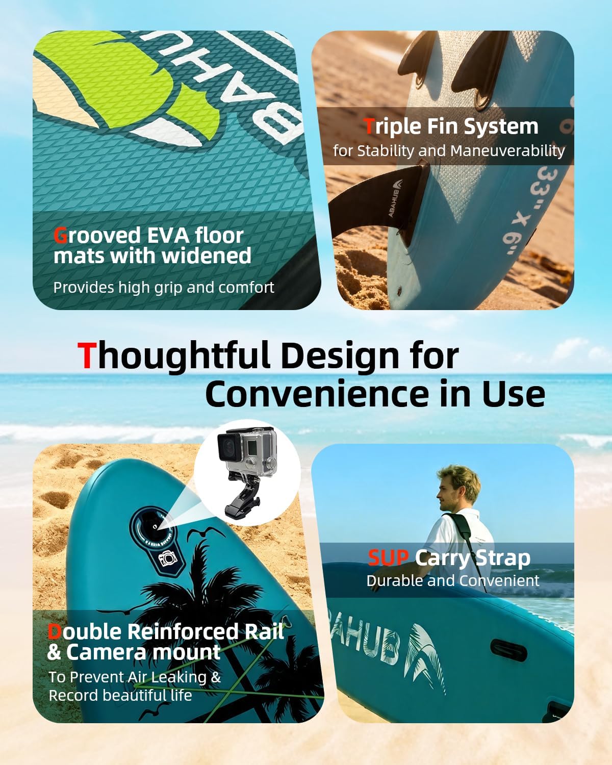 لوح تزلج قابل للنفخ بطول 10.6  - مراجعة Fishing Kayak Paddle وسعره