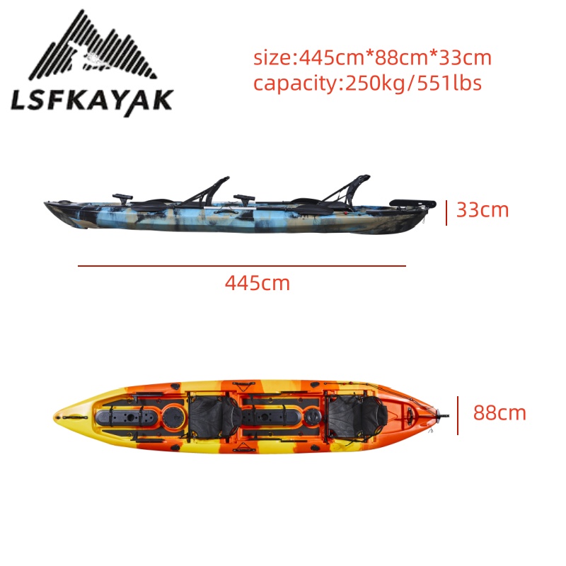 قوارب كاياك للصيد لشخصين مع مل - مراجعة Fishing Kayak Paddle وسعره