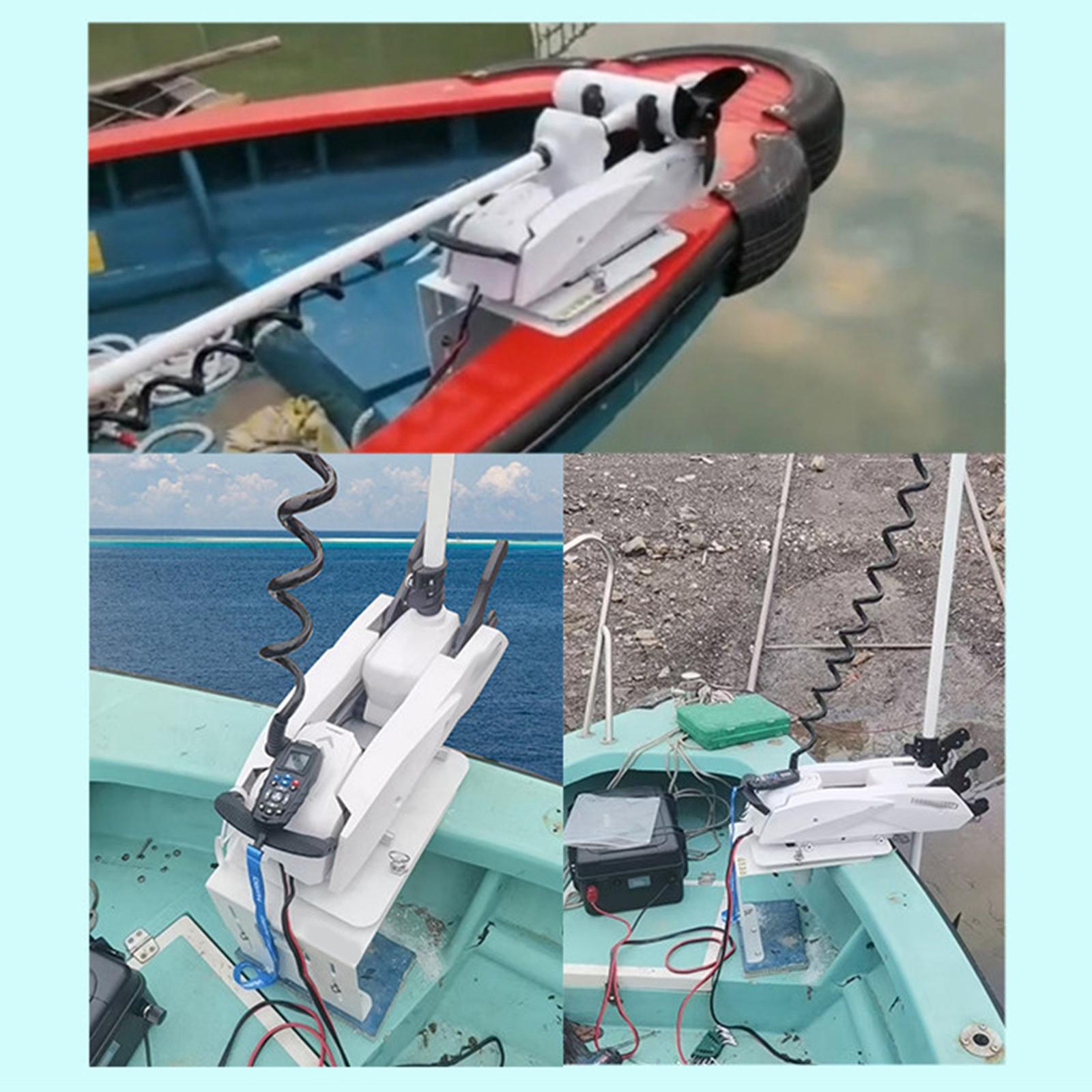 حامل محرك صيد سريع التركيب مع  - مراجعة Fishing Kayak Trolling Motor وسعره