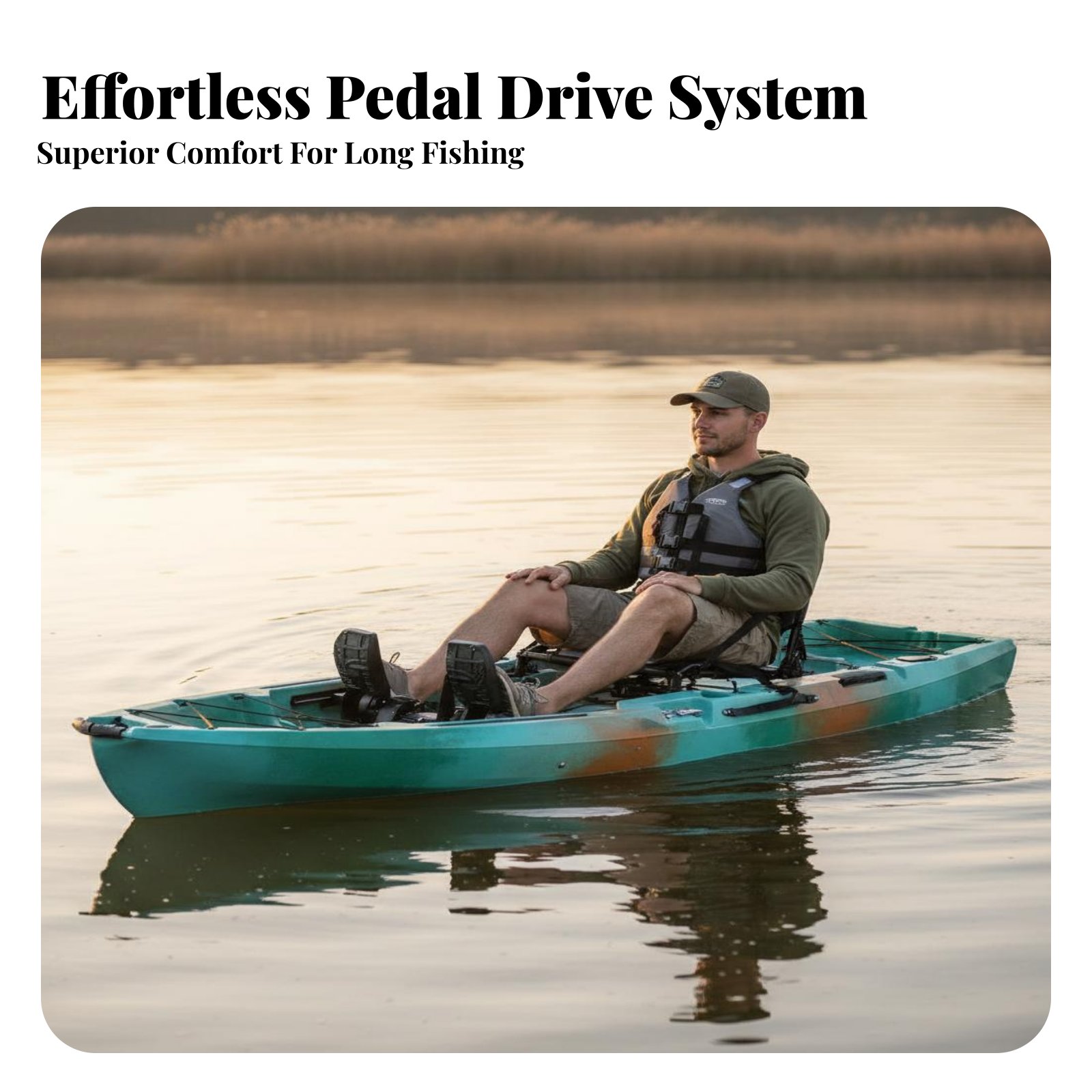 قارب صيد قابل للطي يعمل بالدوا - مراجعة Fishing Kayak Pedal Drive وسعره