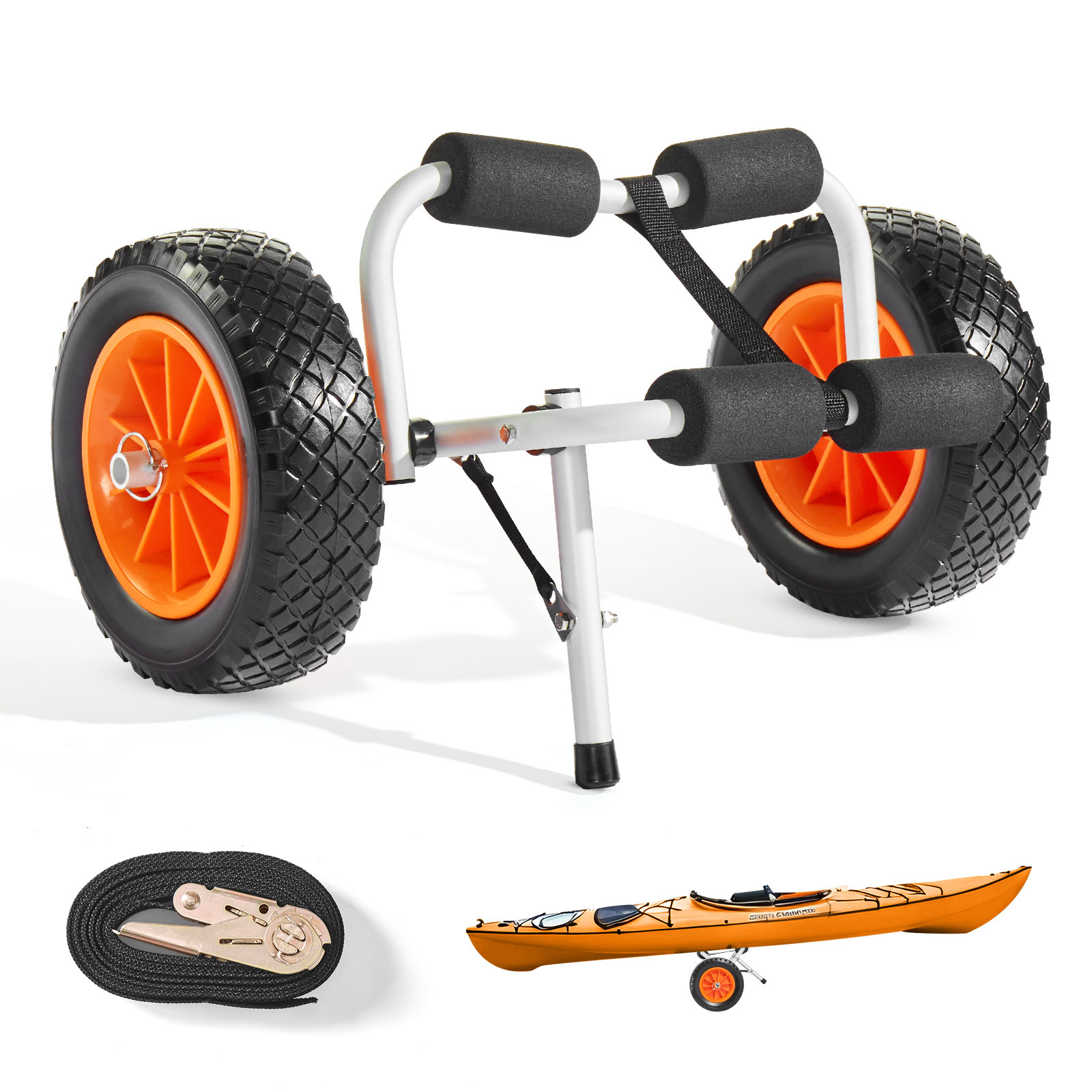 عربة قوارب الكاياك القابلة للط - مراجعة Fishing Kayak Cart وسعره