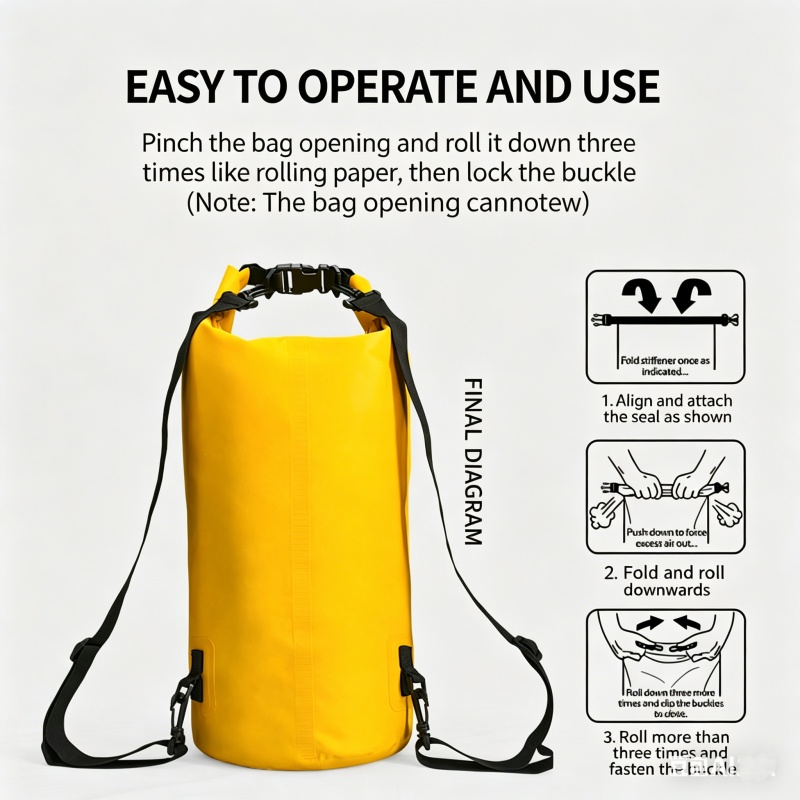 حقيبة جافة مقاومة للماء للسباح - مراجعة Fishing Kayak Storage Bag وسعره