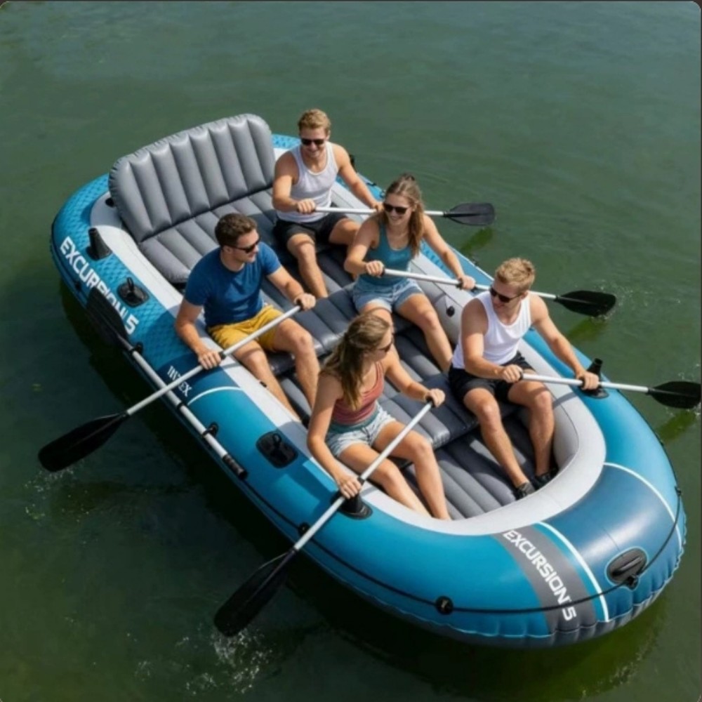 قارب كاياك سميك لشخصين أو أربع - مراجعة Fishing Kayak Inflatable وسعره