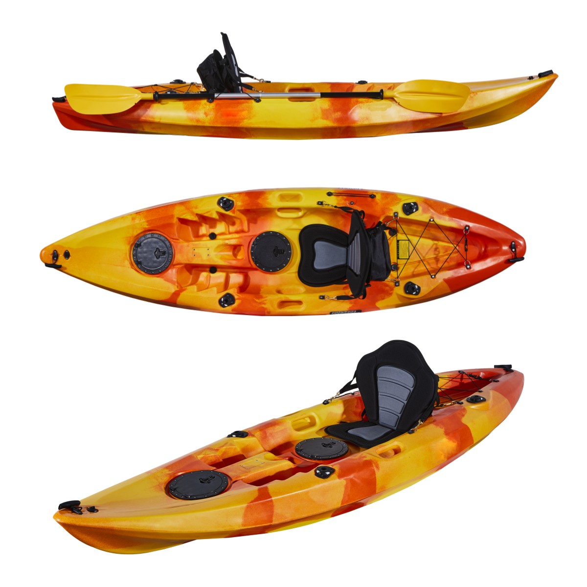 صنع في الصين شخص واحد الصيد كا - مراجعة Fishing Kayak Sit On Top وسعره