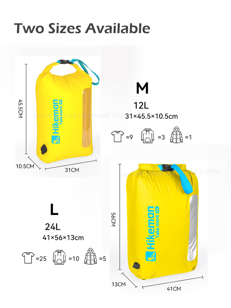 حقيبة ضغط فراغية من HIKEMAN مع - مراجعة Fishing Kayak Storage Bag وسعره