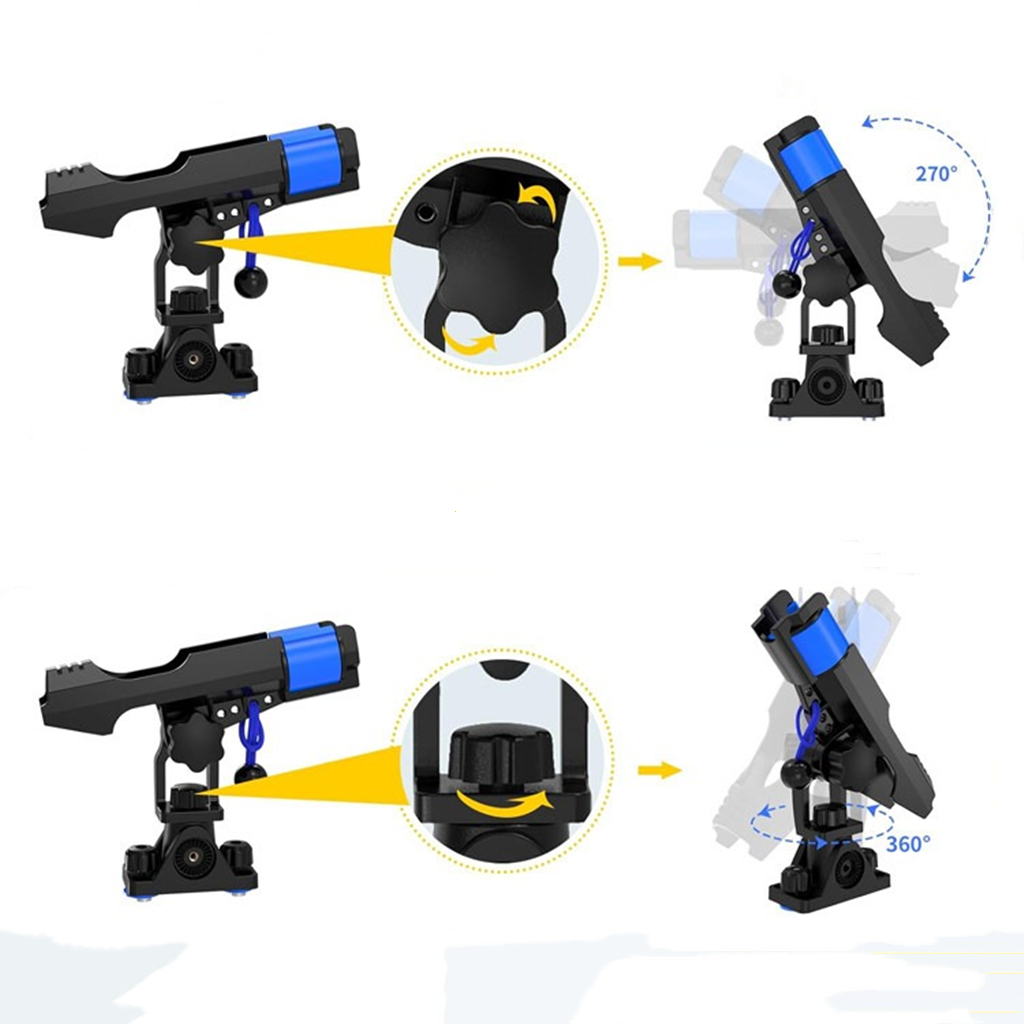 حامل صنارة صيد السمك للقوارب و - مراجعة Fishing Kayak Rod Holder وسعره