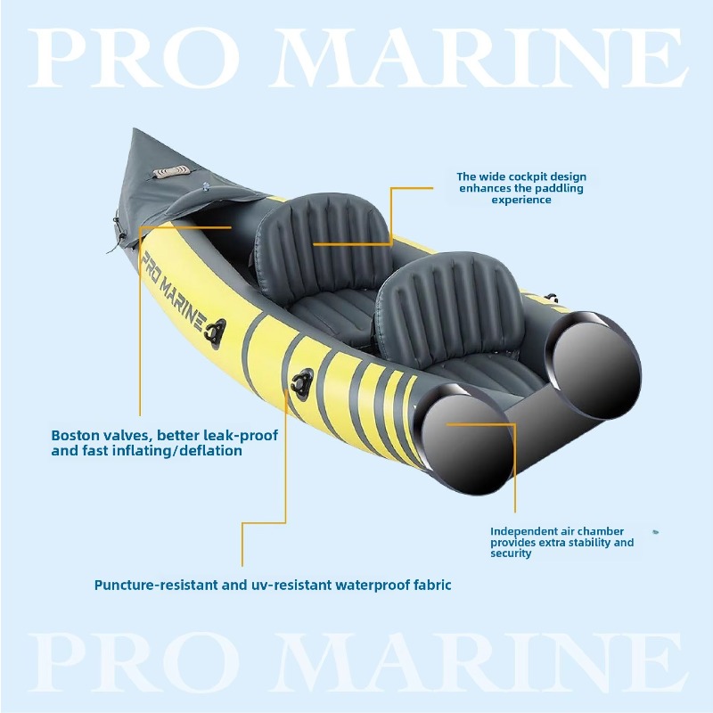 قارب قابل للنفخ متعدد الأغراض  - مراجعة Fishing Kayak Inflatable وسعره