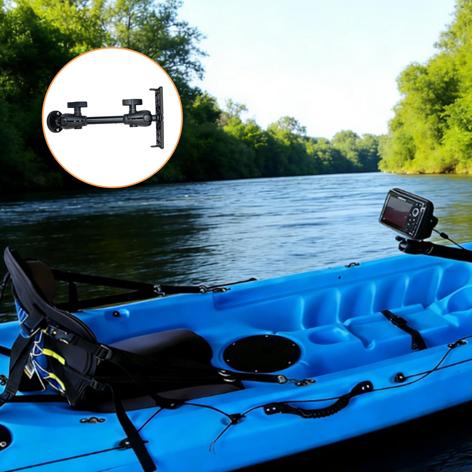 360 °   قاعدة تثبيت دوارة لأجه - مراجعة Fishing Kayak Fish Finder Mount وسعره
