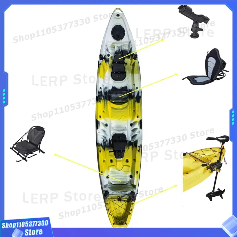 قارب كاياك صلب من البلاستيك لش - مراجعة Fishing Kayak Sit In وسعره