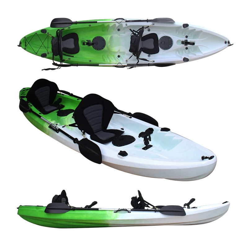 كاياك عائلي مزدوج مصنوع بتقنية - مراجعة Fishing Kayak Sit On Top وسعره