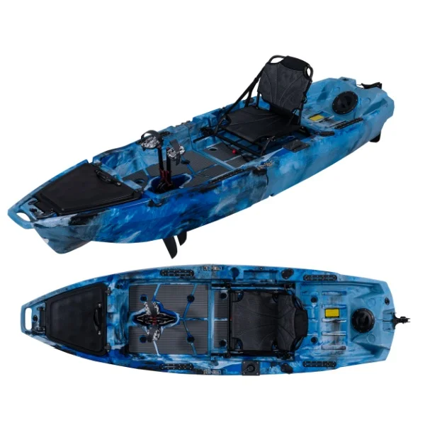 وحدات واحدة 1 شخص دواسة بلاستي - مراجعة Fishing Kayak Pedal Drive وسعره
